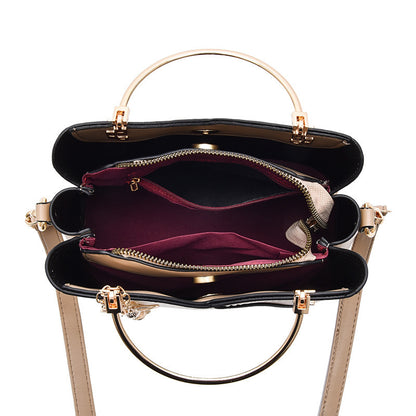 Trendy Handbag Korean Style Color Block Large Capacity