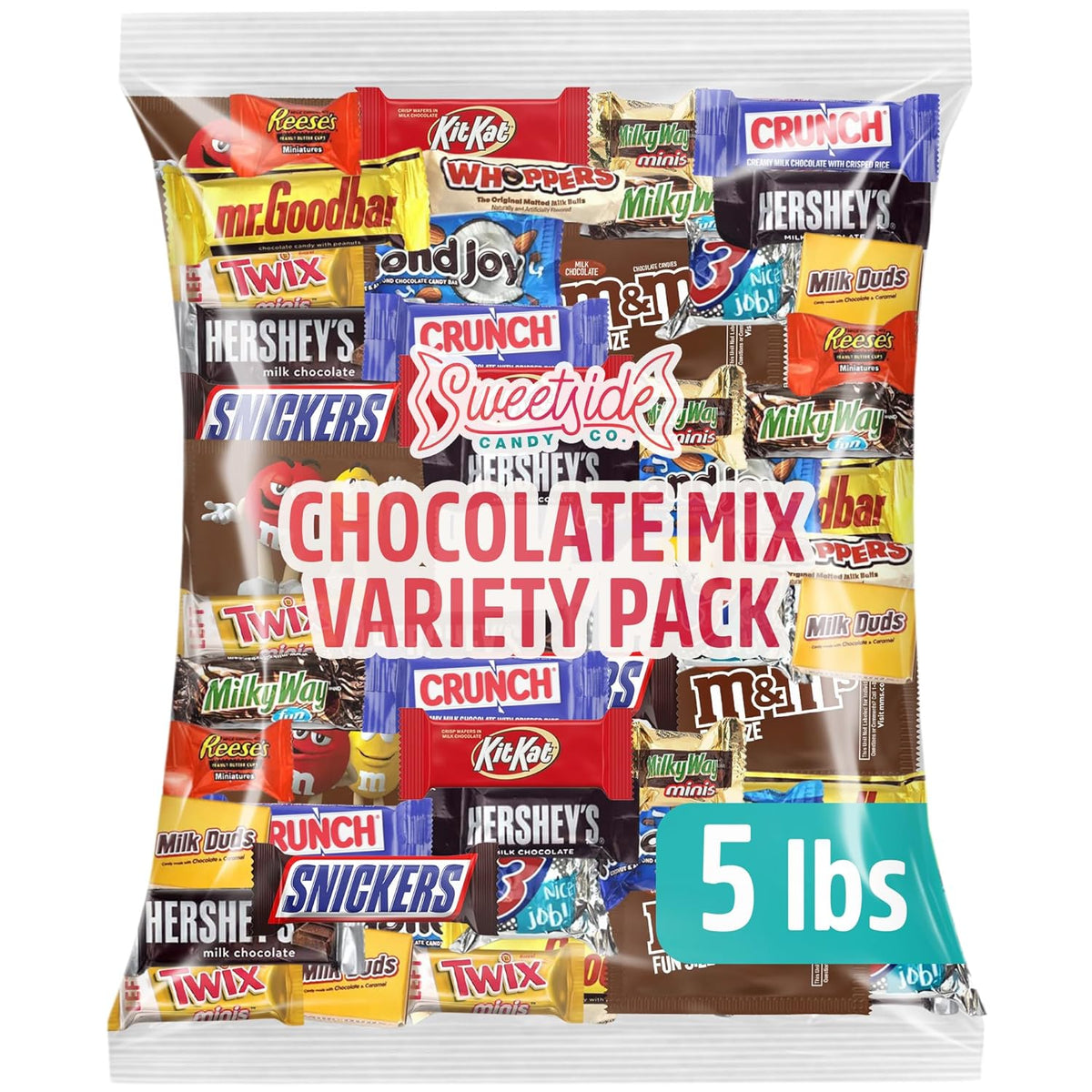 Chocolate Assorted Candy Variety Pack, Bulk, 5 Lb