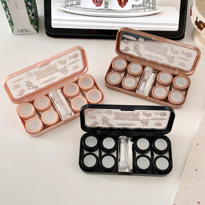 Cute Bear Contact Lens Box with Mirror