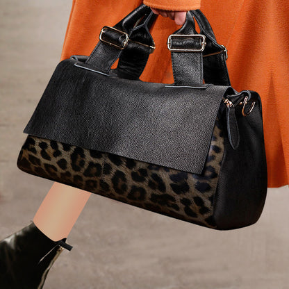 Chic Genuine Leather Large Capacity Handbag