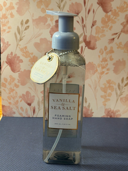 Vanilla sea, salt, hand soap