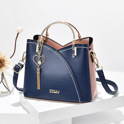 Trendy Handbag Korean Style Color Block Large Capacity
