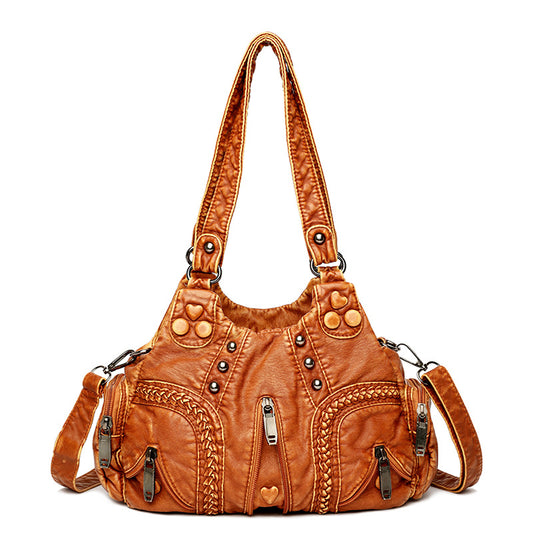 Vintage women's handbag large capacity single shoulder crossbody bag