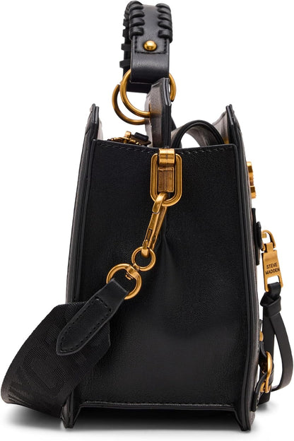 Womens  EVELYN Logo Plaque Top Handle