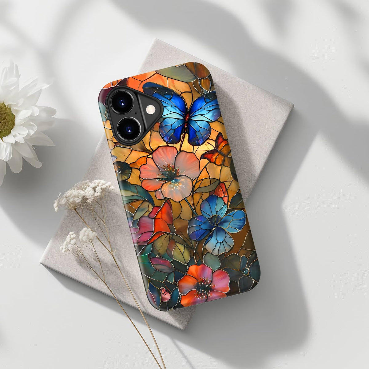 for Iphone 17 Case Cute, Preppy Trendy Floral Design