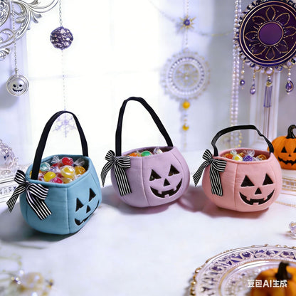 Halloween Handheld Bow Embroidered Candy Bag