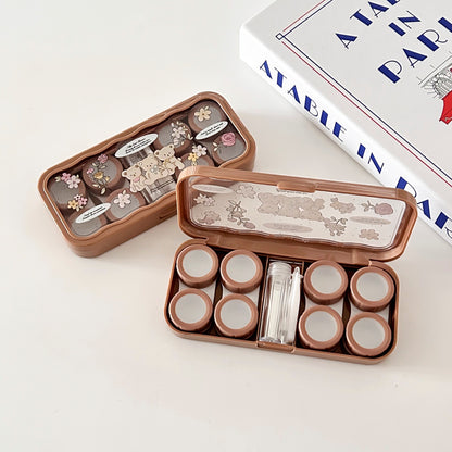 Cute Bear Contact Lens Box with Mirror
