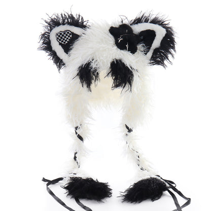 Original Fluffy Cat Ear Hat Lolita Spiky Star Braided Hair Hat