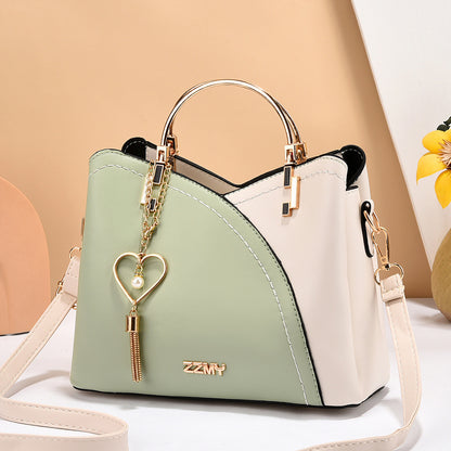 Trendy Handbag Korean Style Color Block Large Capacity