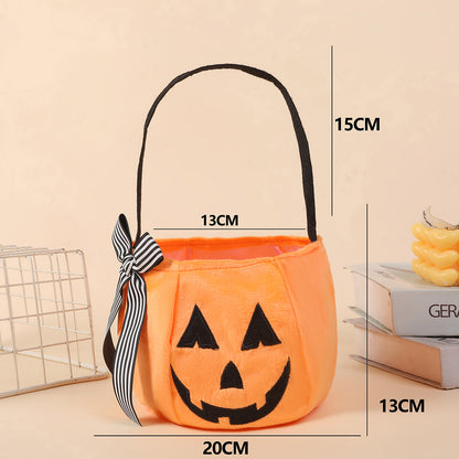 Halloween Handheld Bow Embroidered Candy Bag