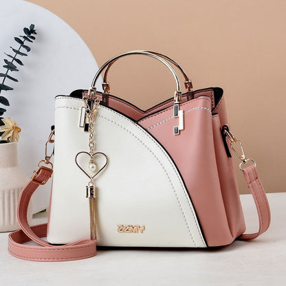 Trendy Handbag Korean Style Color Block Large Capacity