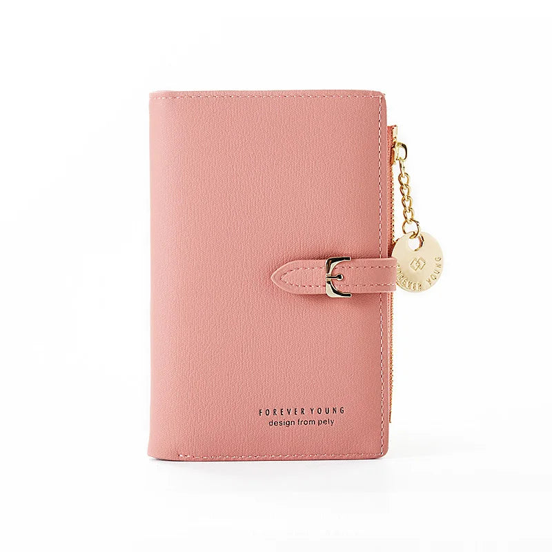 Luxury Leather Short Women Wallet Many Department