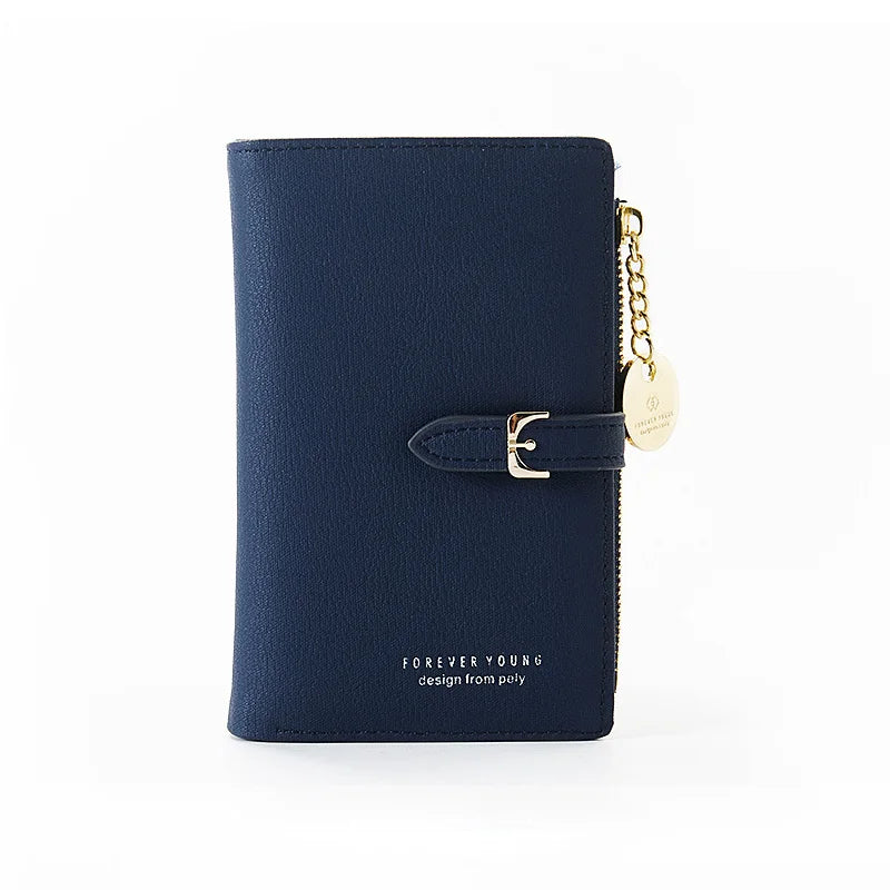 Luxury Leather Short Women Wallet Many Department