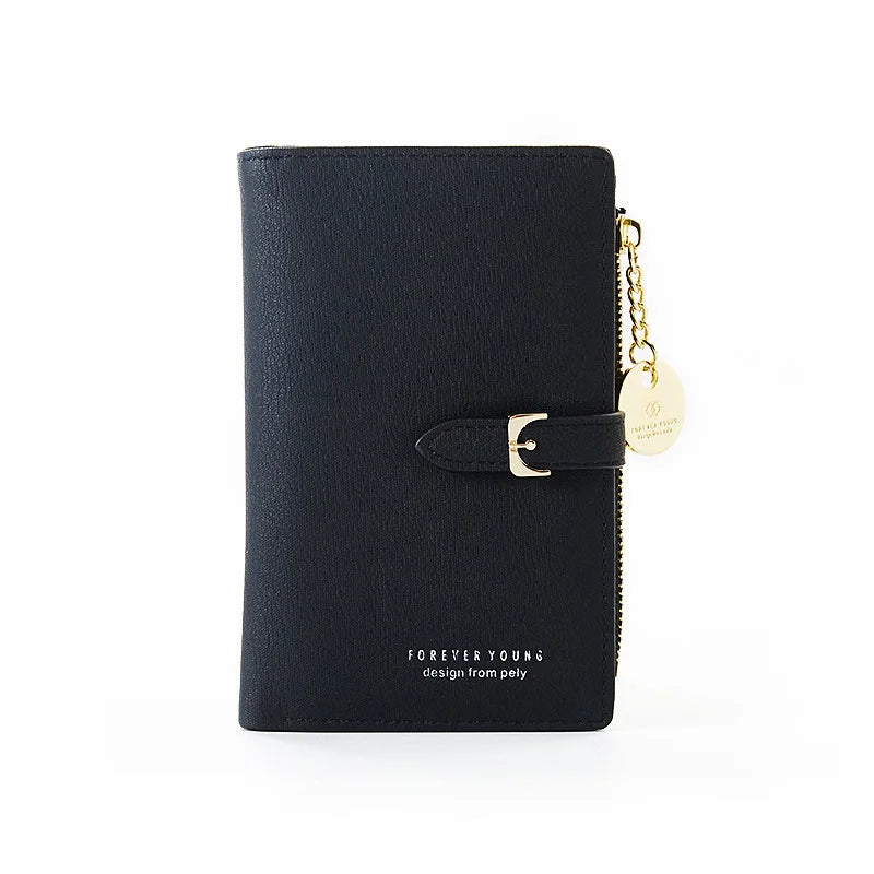 Luxury Leather Short Women Wallet Many Department
