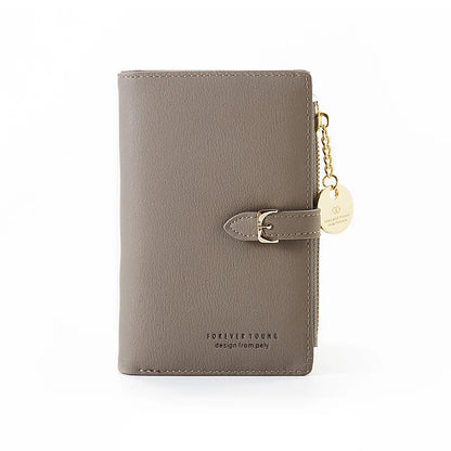 Luxury Leather Short Women Wallet Many Department