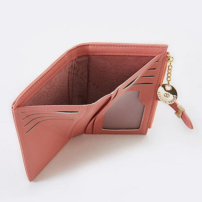Luxury Leather Short Women Wallet Many Department
