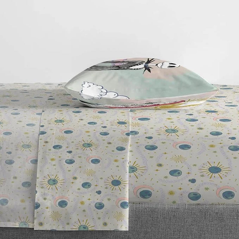 Nightmare before Christmas Forever & Always 3 Piece Twin Size Sheet Set - Disney Halloween Bedding