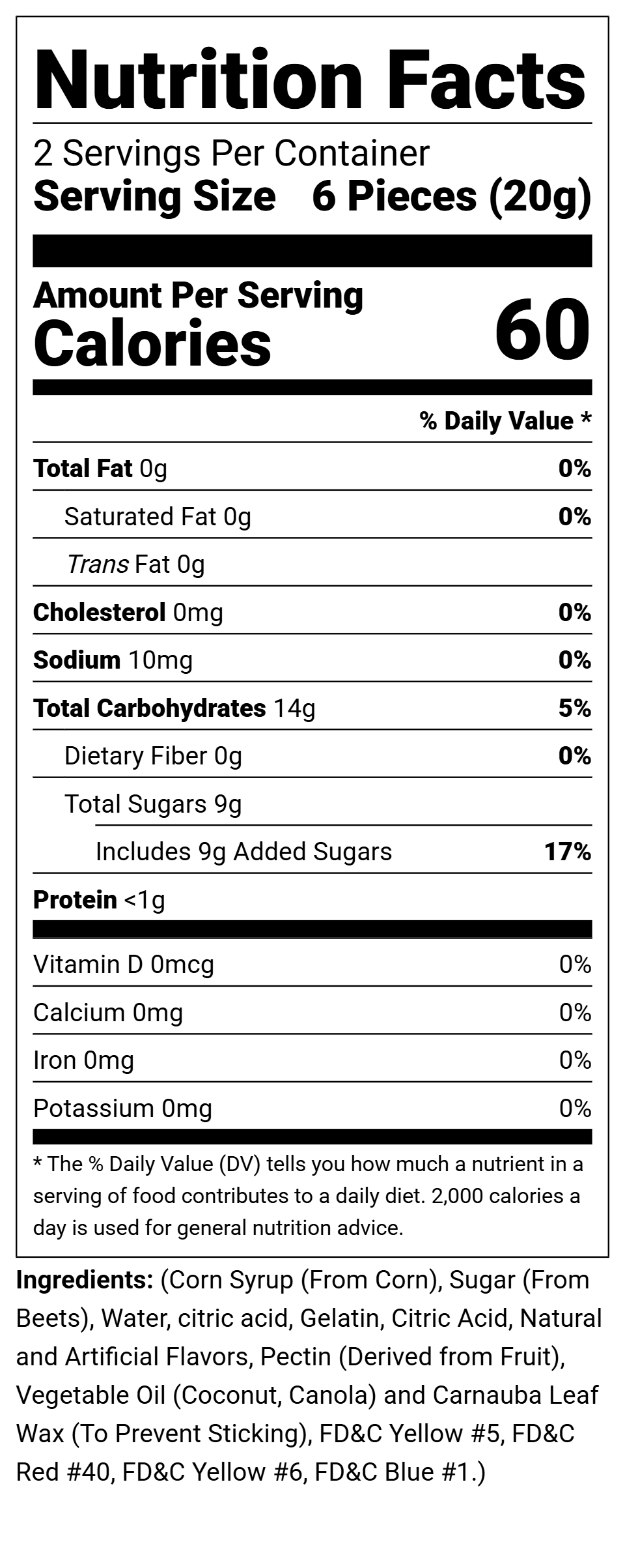 Freeze Dried Gummi Bears: Singles