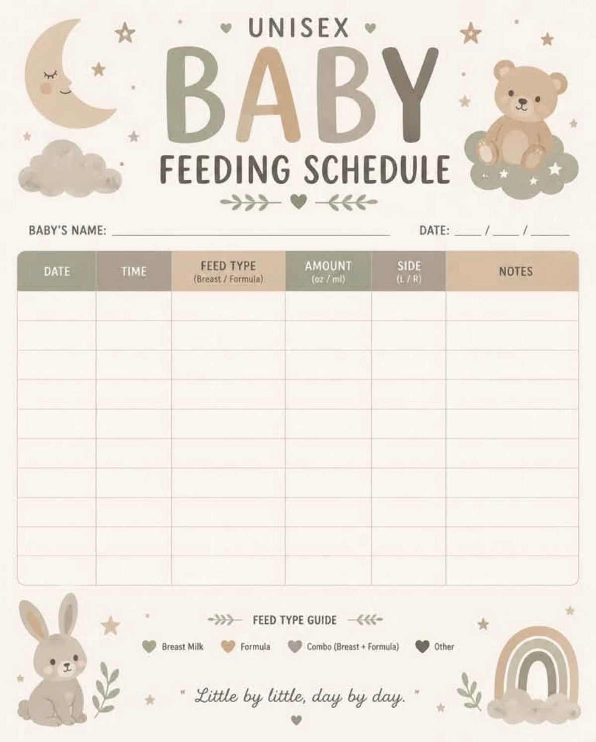 Elephant Baby Boy Schedule