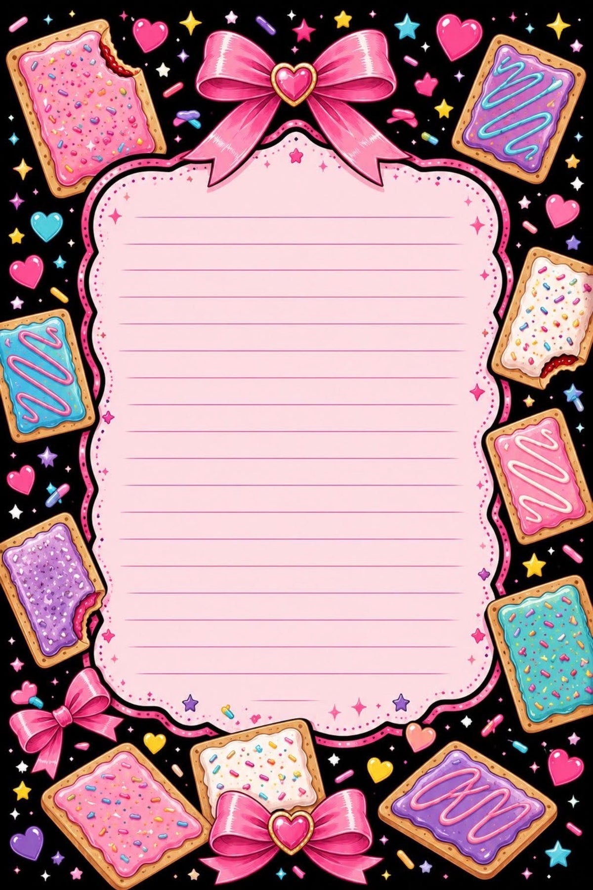 Neon Pink Journaling Pages, 2 Pack