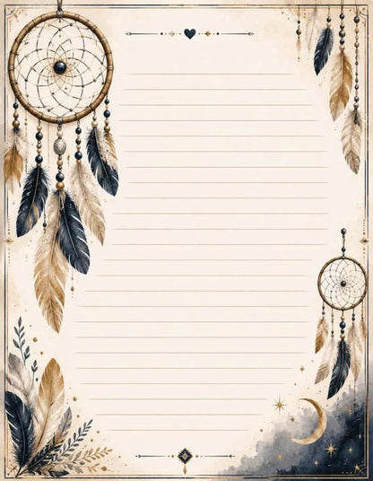 Dreams of life Journal Pages, 2 Pack, Digital product