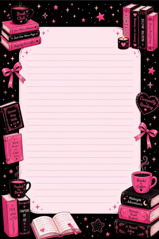 Neon Pink Journaling Pages, 2 Pack