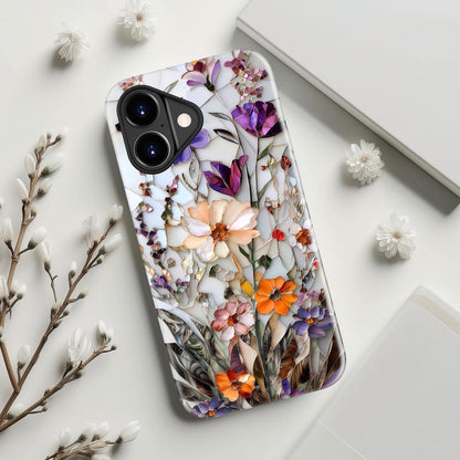 for Iphone 17 Case Cute, Preppy Trendy Floral Design