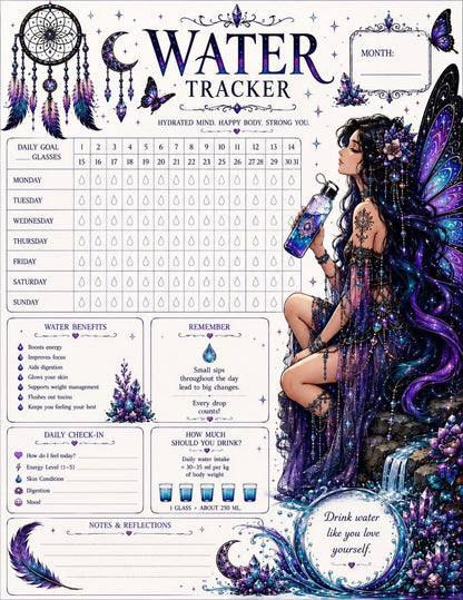 Crystal Waters Wellness Planner Digital product